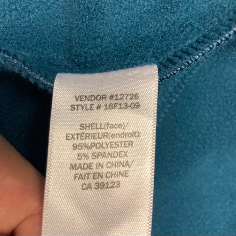 NORTHERN REFLECTIONS Sz XL Fleece Inner Cozy Turquoise Paisley Motif Jacket - Picture 11 of 11